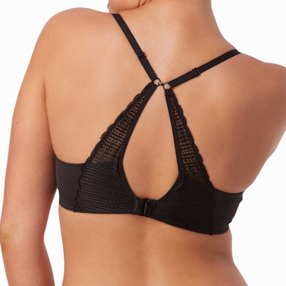 NWT Maidenform Comfort Devotion Black Lace Smoothing Full Coverage Push Up Bra - Picture 6 of 10